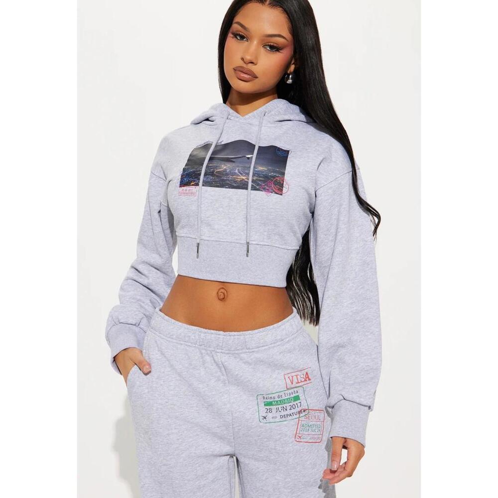 Wanderlust City Travel Two Piece Set Hoodie and Sweatpants